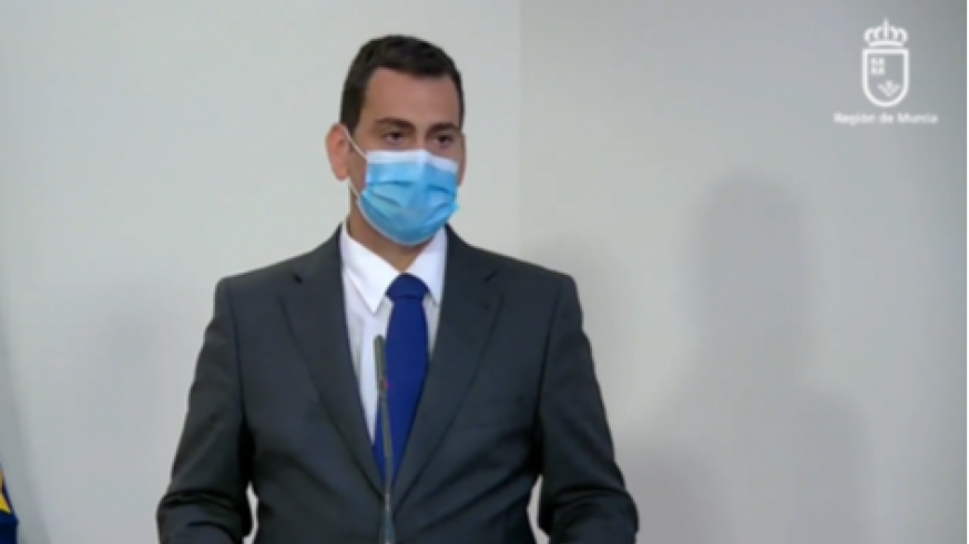 José Ramón Díez de Revenga en la rueda de prensa del Consejo de Gobierno