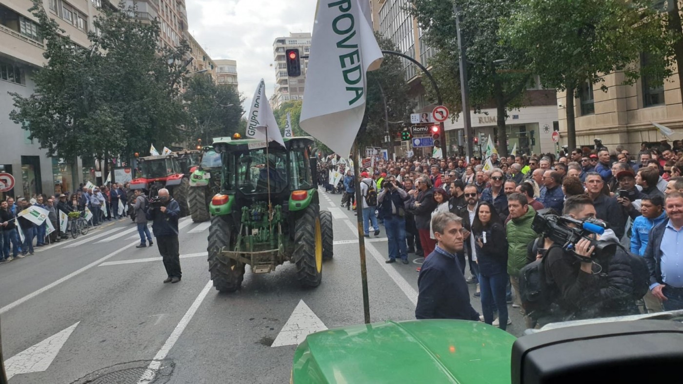 Convocan una tractorada este martes 6 de febrero desde Mula hacia Murcia