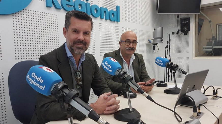 Antonio Miras y José Luís Celdránm, de IFEPA, en Onda Regional 
