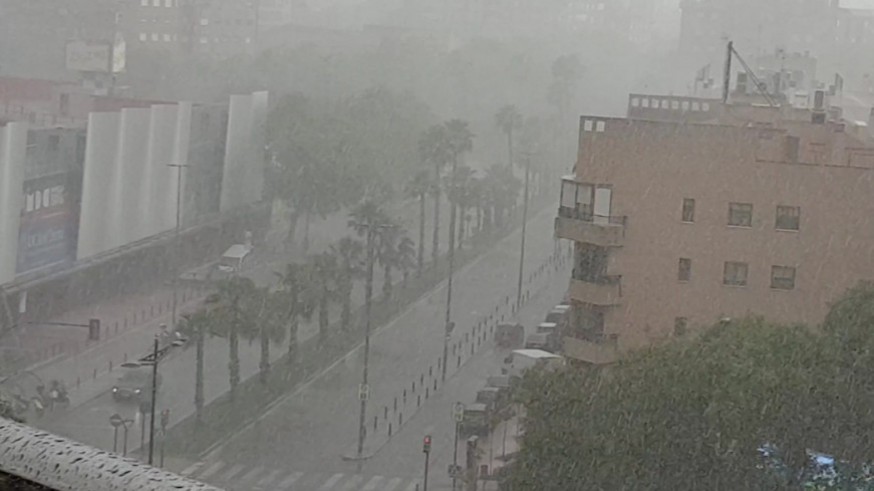 Tormenta este jueves en Murcia