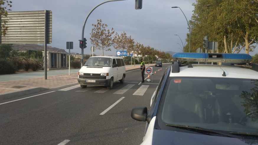 Control de movilidad en Lorca.