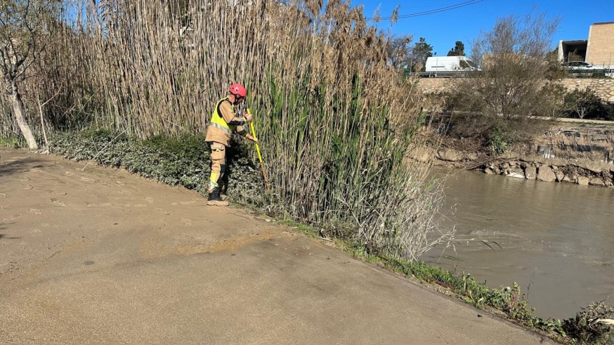 Ni rastro en las cámaras de cómo acabó el desaparecido en el cauce del río Segura