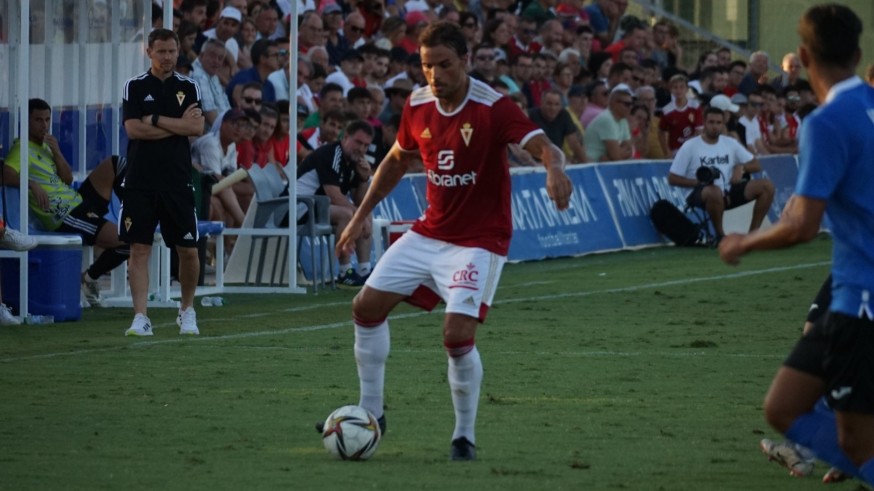 Pedro León fue el jugador decisivo en el derbi Real Murcia-Mar Menor. Foto: Real Murcia