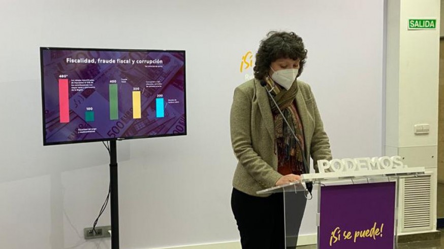 María Marín, portavoz del grupo mixto en la Asamblea Regional