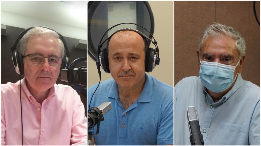 Manolo Segura, Javier Adán y Enrique Nieto