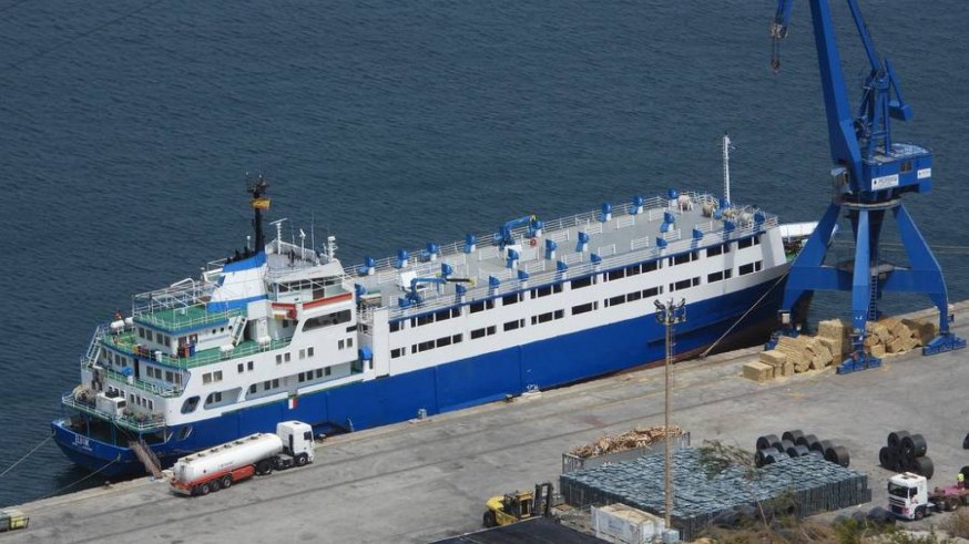 El buque Elbeik en el Puerto de Cartagena en el verano de 2020. CIWF