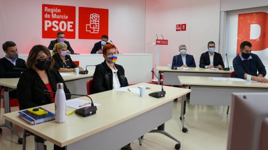 Reunión del Comité Regional del PSOE el pasado 27 de marzo
