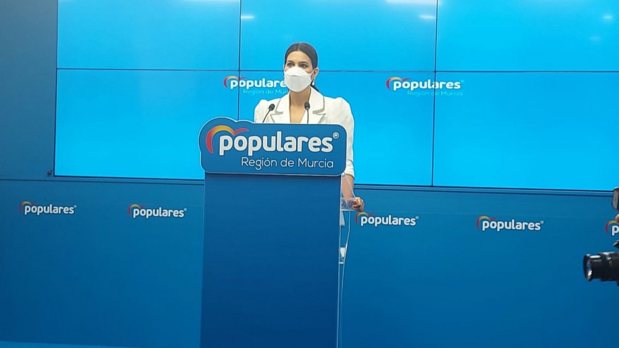 Miriam Guardiola, portavoz del Partido Popular en la Región de Murcia.
