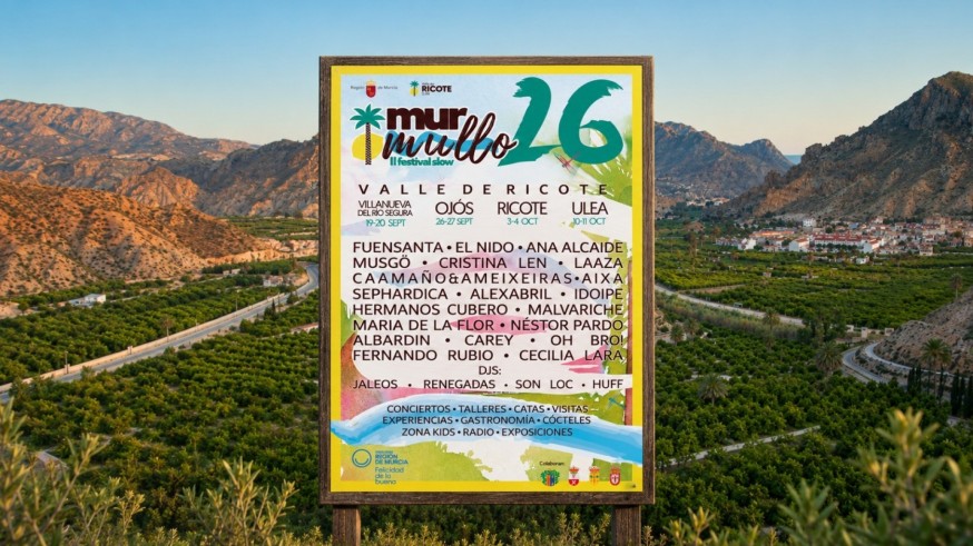 El Festival Murmullo regresa al Valle de Ricote para consolidarse como un referente cultural nacional