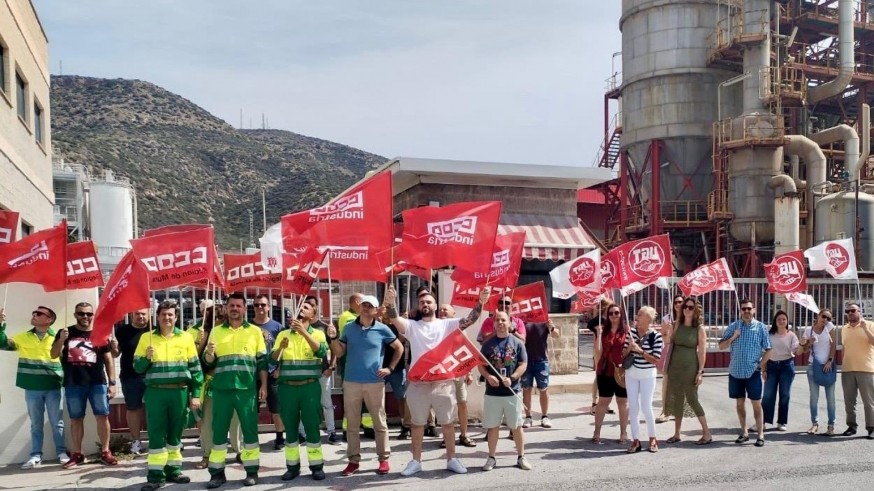 Comienza una huelga de tres días en Fertiberia en Cartagena 