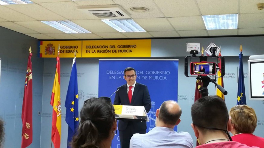 Conesa, en rueda de prensa esta mañana