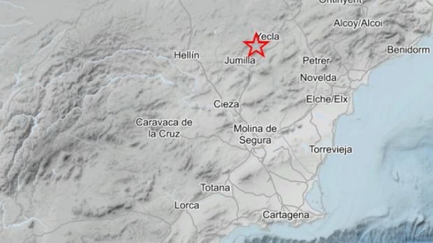 Terremoto de magnitud 2,9º en Yecla