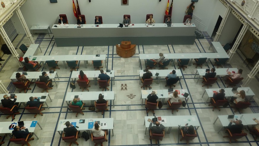 Pleno de este miércoles en la Asamblea Regional.