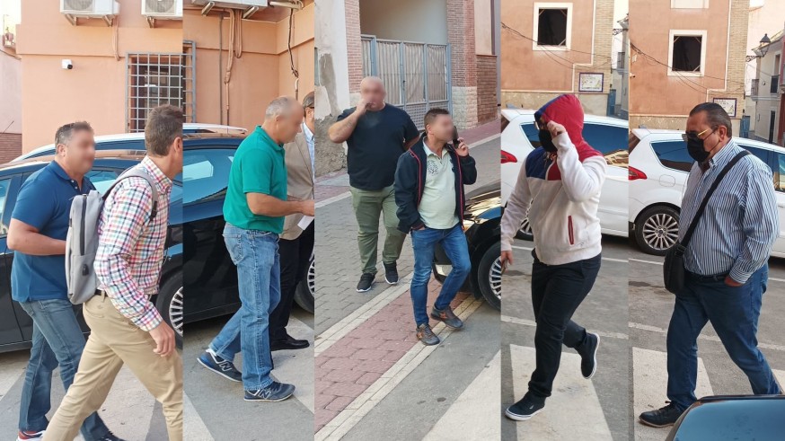 Seis nuevos encausados por el asalto al pleno de Lorca declaran en el juzgado