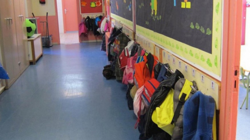 Imagen de un pasillo de un colegio. Foto: Europa Press