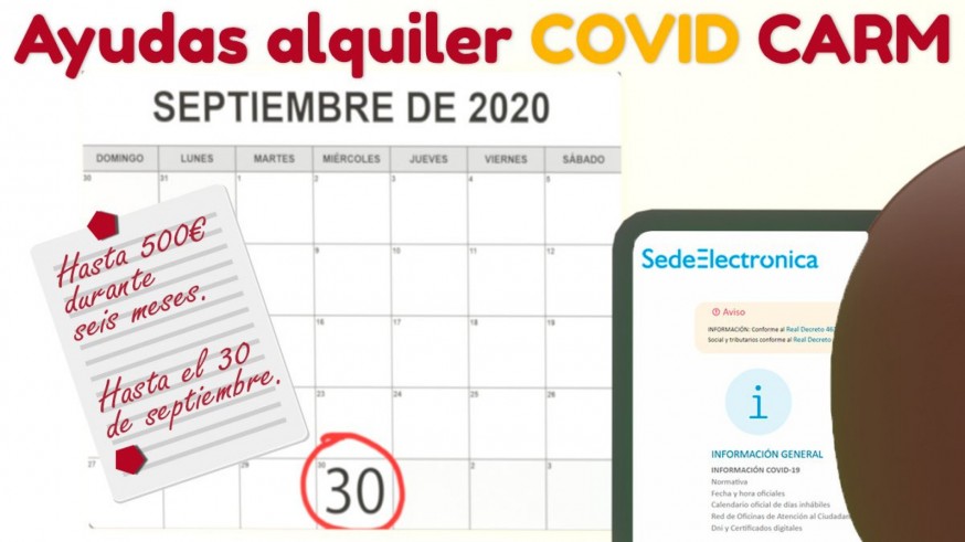 Este lunes arranca el plazo para solicitar las ayudas de alquiler Covid-19