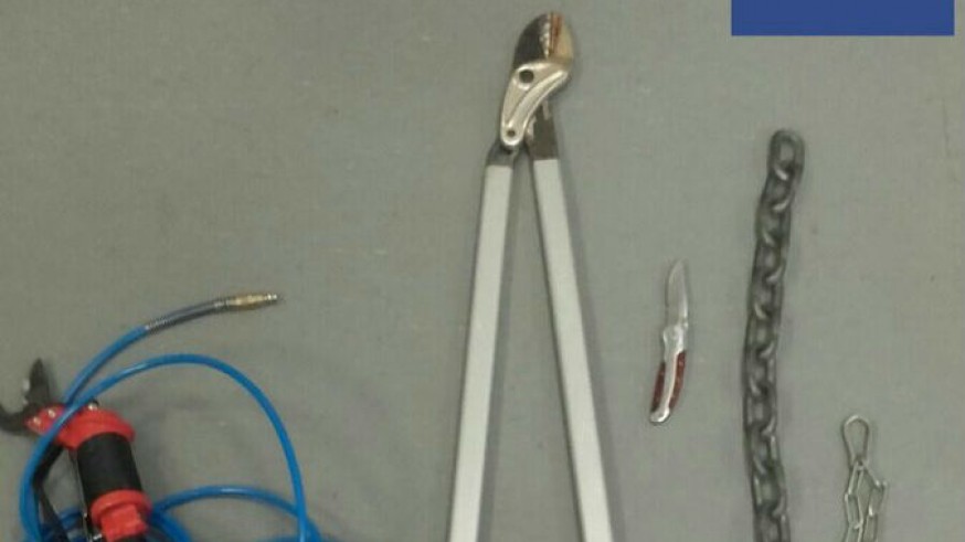 Elementos incautados a los detenidos