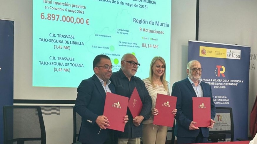 Cerca de 7 millones de euros para modernizar regadíos en Totana y Librilla 
