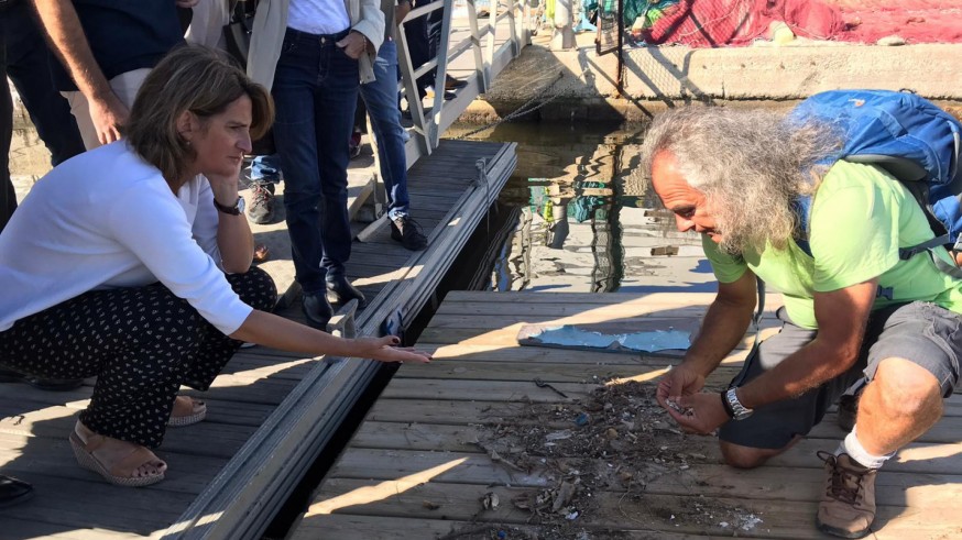 Teresa Ribera visita el Mar Menor