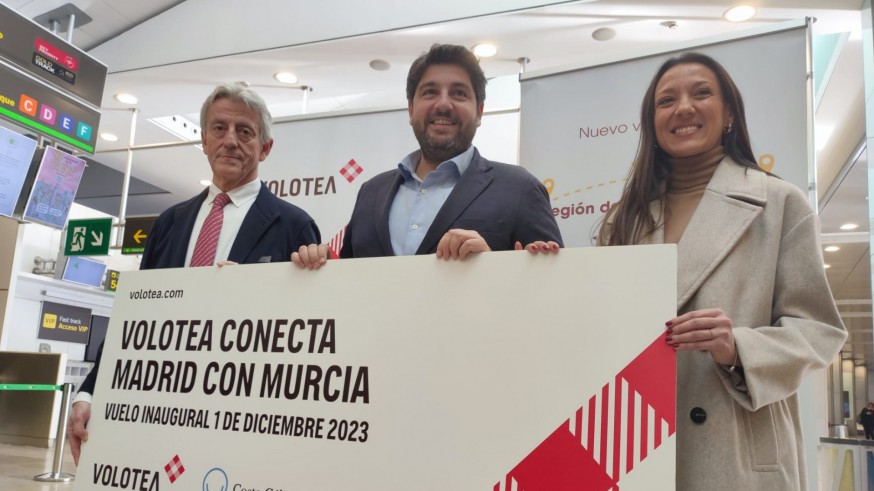 Volotea estrena la ruta aérea Madrid-Murcia