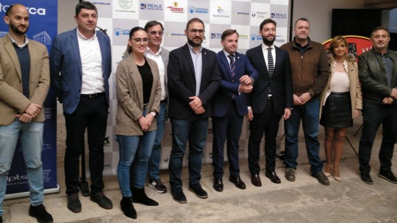 Organizadores y autoridades en la presentación del Rally Tierras Altas de Lorca