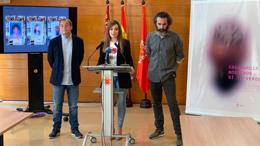 La concejala Rebeca Pérez presenta el CreaMurcia 2019 (foto: Ayunt. de Murcia)