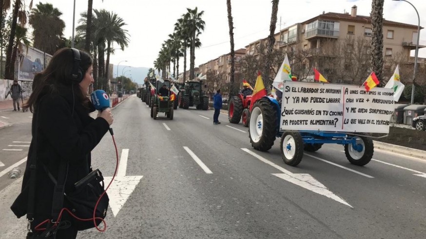 VÍDEO | Así ha sido la llegada de los tractores a Murcia
