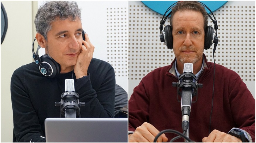 Pedro Alberto Cruz y Jerónimo Tristante en la tertulia cultural de Tarde Abierta en Onda Regional de Murcia