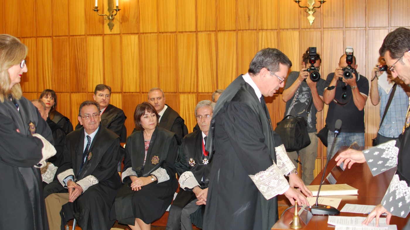 Francisco García Rivas en su toma de posesión en el año 2015