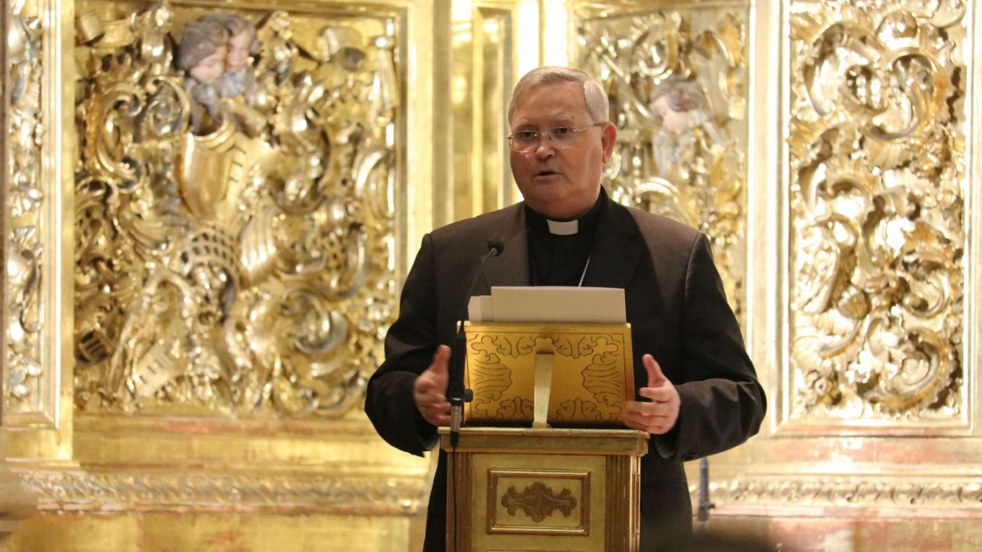 Lorca Planes en el Retiro de Cuaresma con los sacerdotes celebrado la semana pasada
