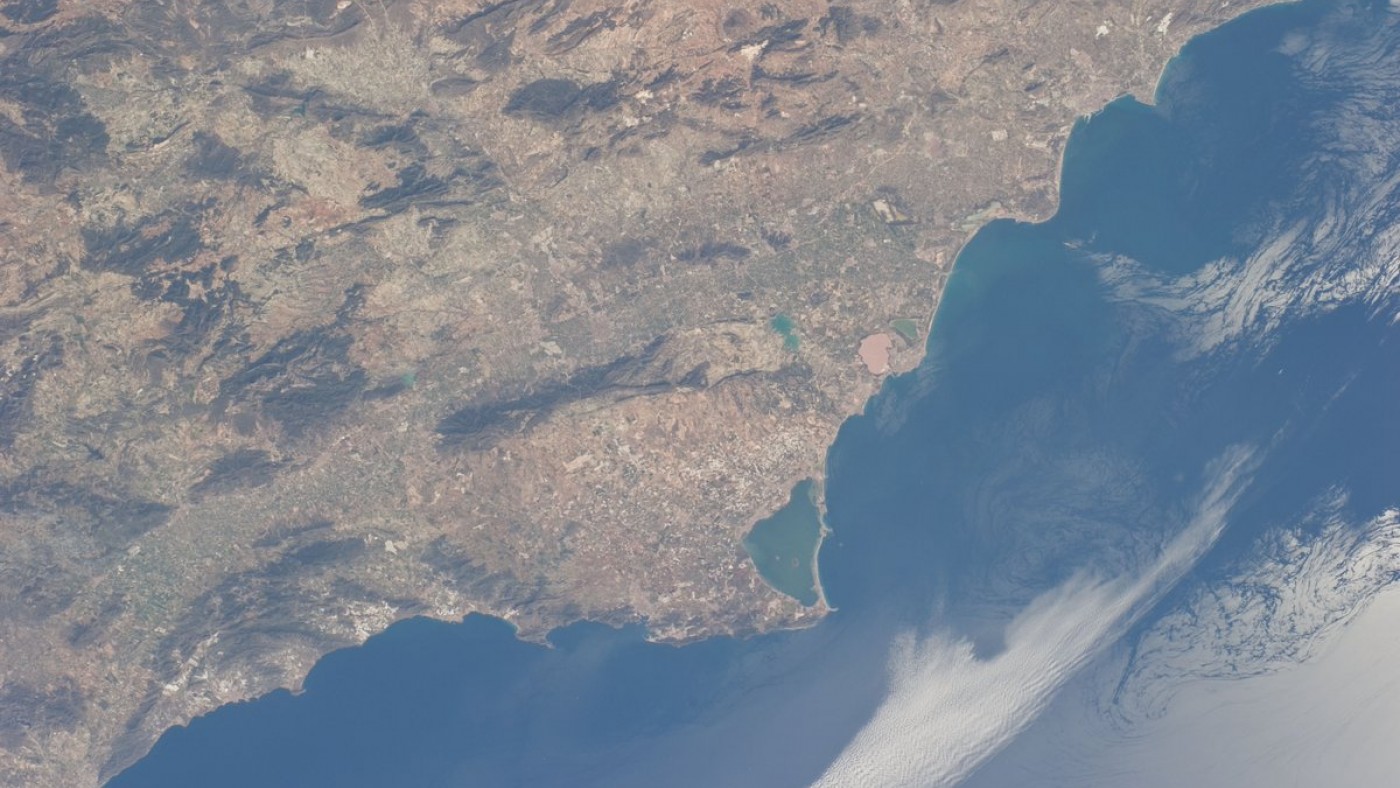 La Región de Murcia, desde la Estación Espacial Internacional