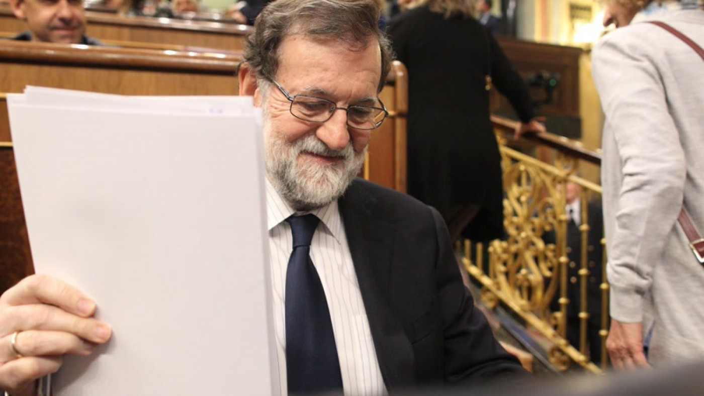 Rajoy advierte al presidente del Parlament de su responsabilidad si mantiene el pleno de investidura