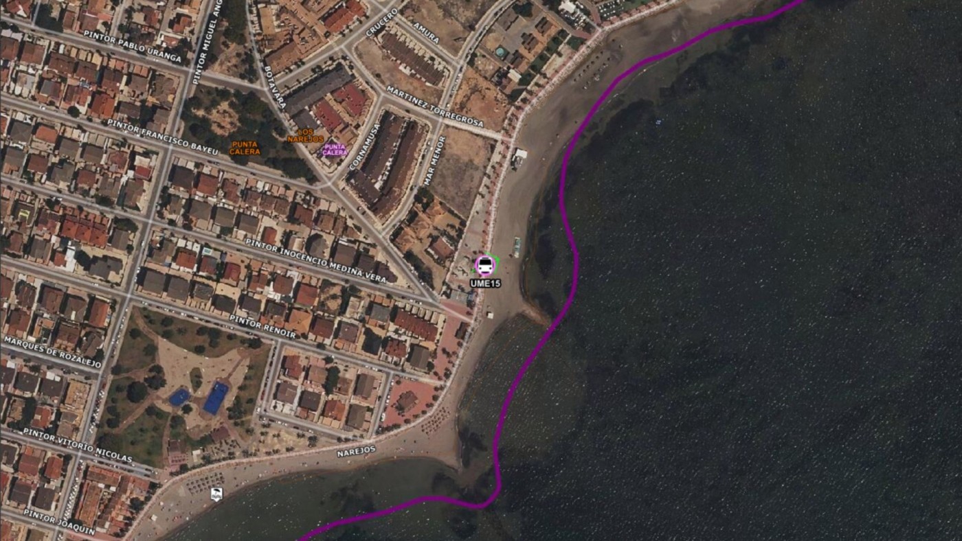 Fallece un piragüista en la playa de las Salinas en Los Alcázares