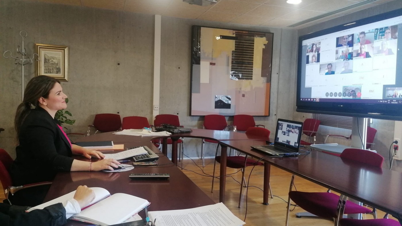 Esperanza Moreno en la videoconferencia sectorial de Educación