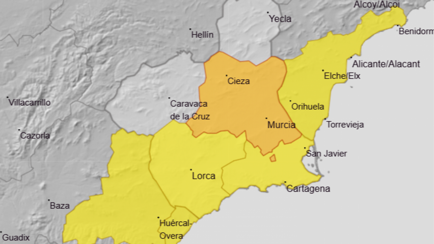 Elevan a naranja el aviso en altas temperaturas en la Vega del Segura