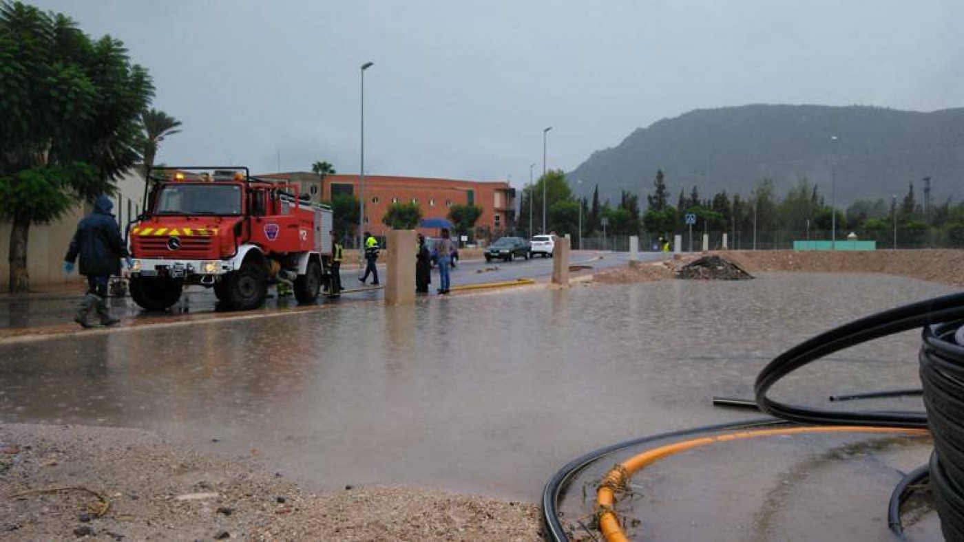 Lluvia caída hoy en Blanca. CONSEJERÍA DE PRESIDENCIA