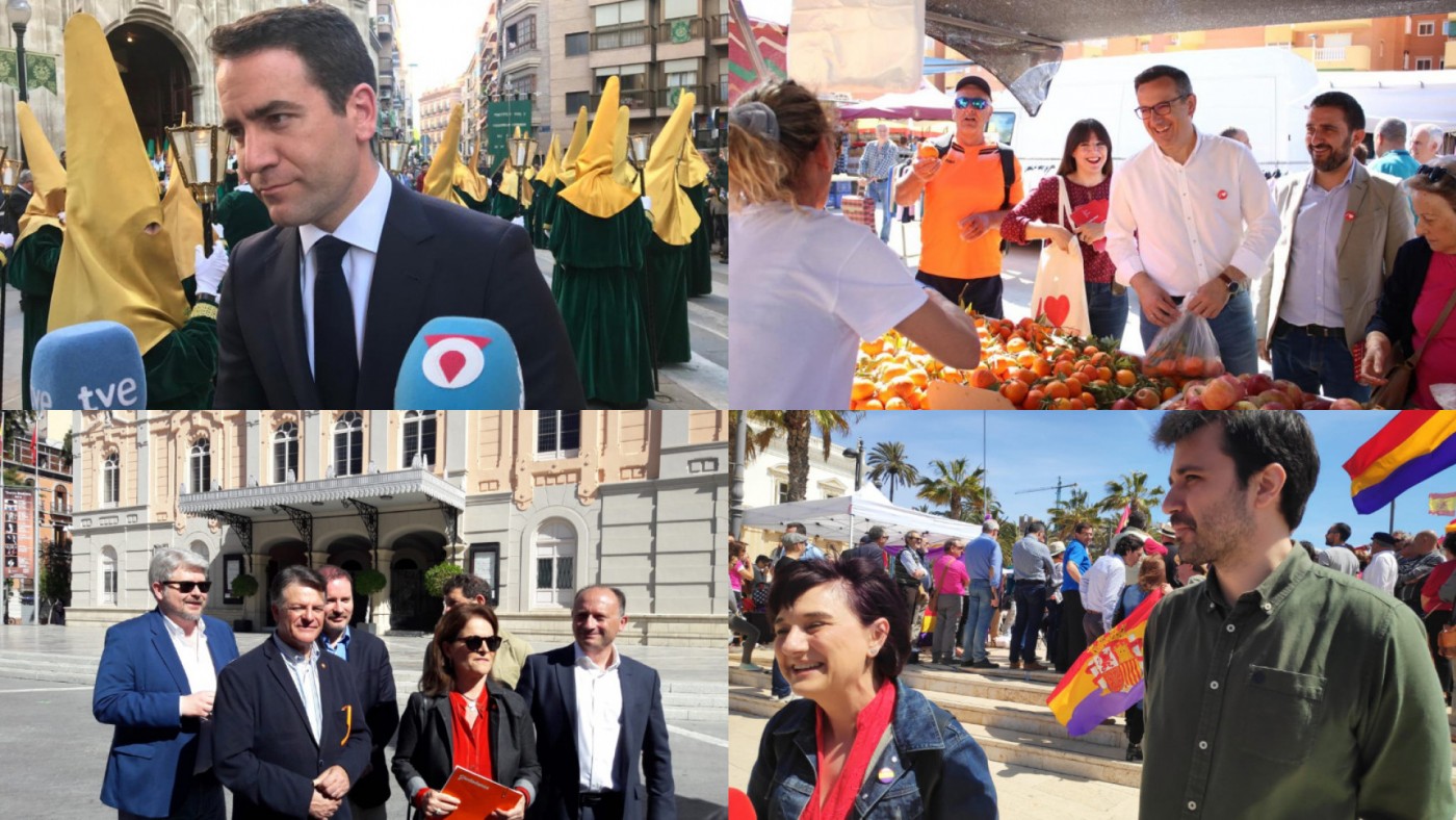 Los candidatos de los distintos partidos al Congreso de los Diputados por Murcia. 