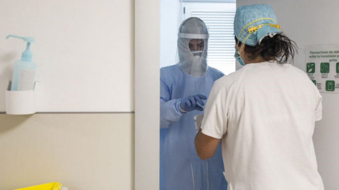 sanitarios en un hospital