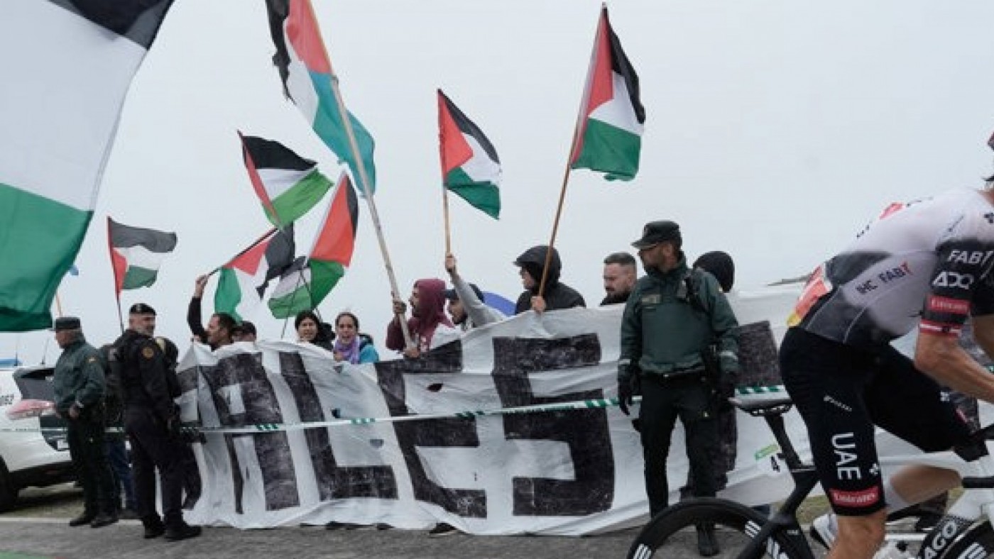 Las protestas propalestinas amenazan las últimas etapas de la Vuelta Ciclista a España
