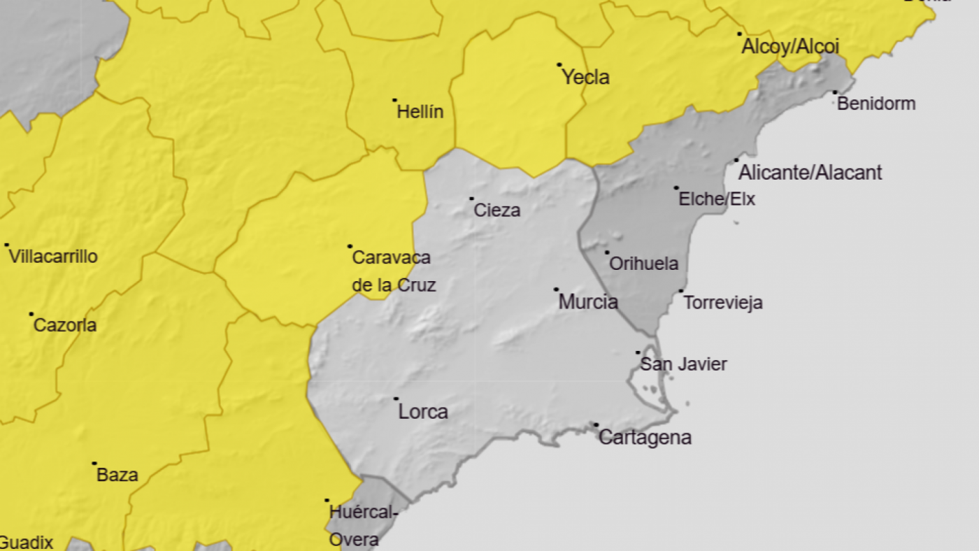 Aviso amarillo por lluvias y tormentas en Noroeste y Altiplano