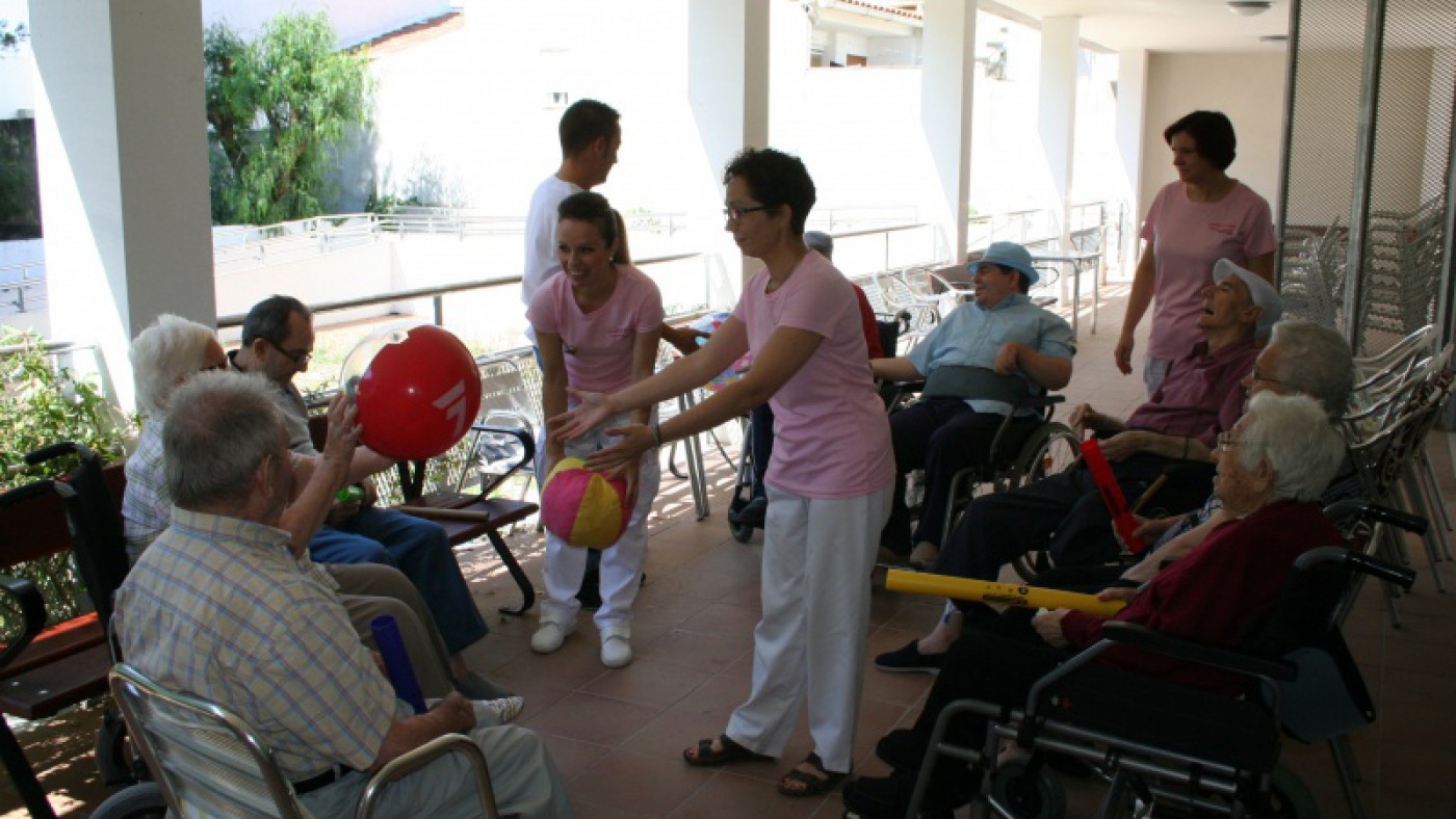 Actividades en una residencia para personas con discapacidad