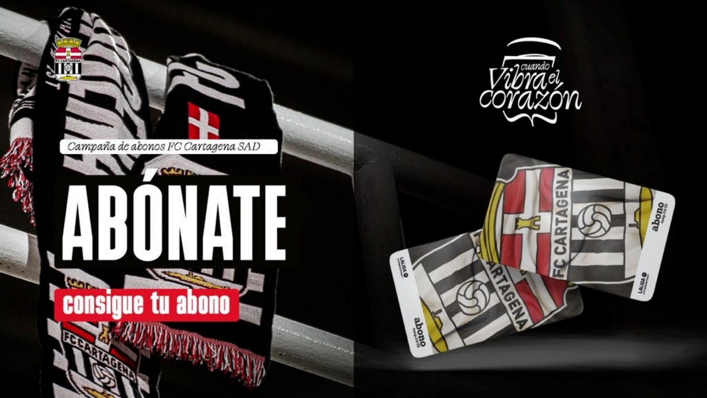 'Cuando vibra el corazón', lema de la campaña de abonados del FC Cartagena