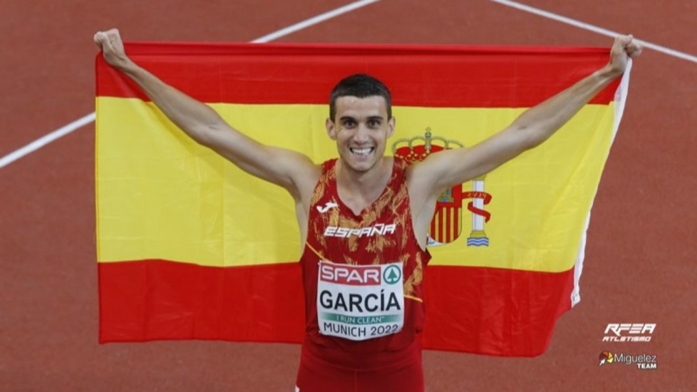 El murciano Mariano García consigue el oro en el europeo de atletismo