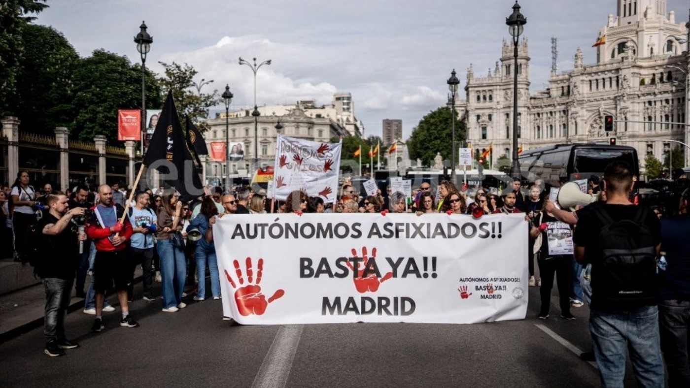 Manifestación de los autónomos este domingo en Murcia