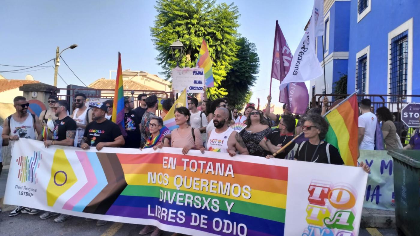 Primera marcha reivindicativa del Orgullo LGTBIAQ+ de Totana