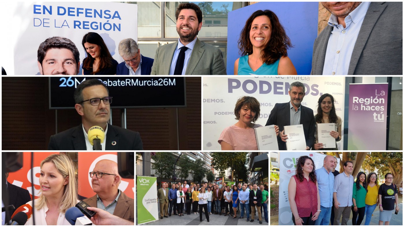 Actos de los partidos durante la mañana del viernes
