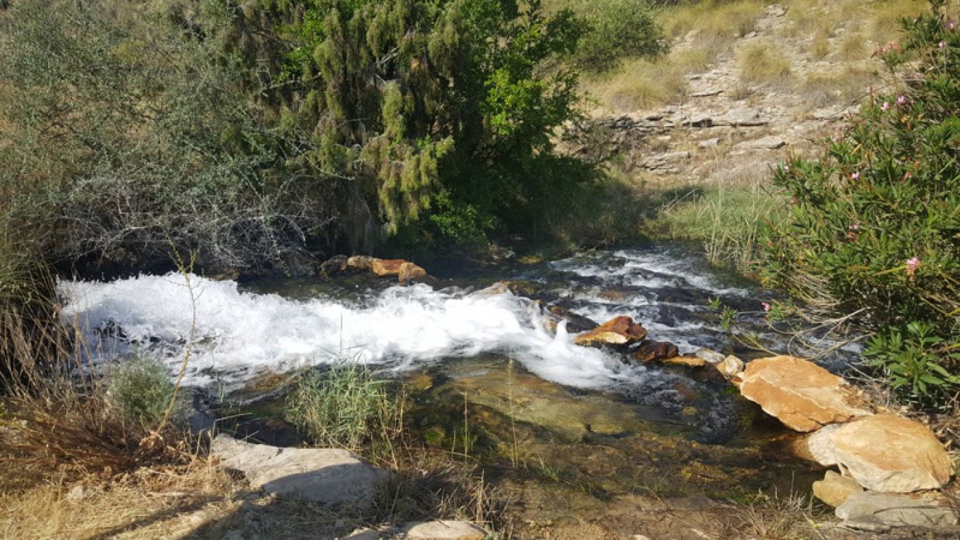 Uno de los pozos del sinclinal