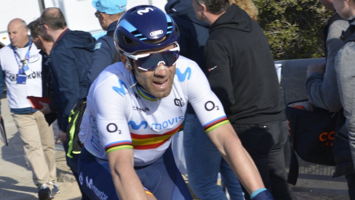 Valverde roza la victoria en la segunda etapa de la Vuelta a la Comunidad Valenciana