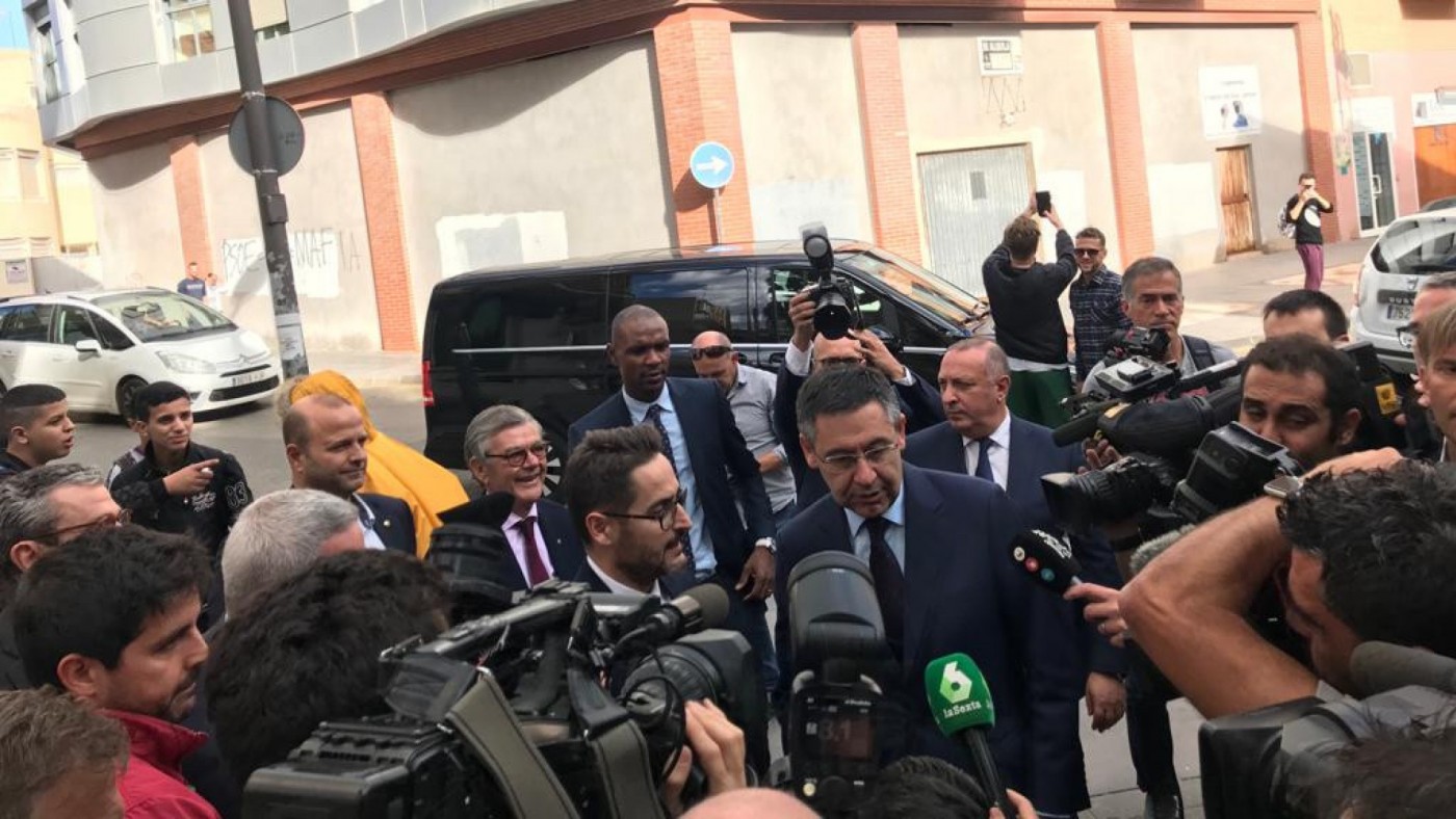 Josep Bartoméu y Paco Belmonte piden que hoy prime la solidaridad en el Estadio Cartagonova