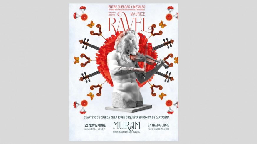 Maurice Ravel, protagonista del ciclo 'Entre Cuerdas y Metales' de Cartagena